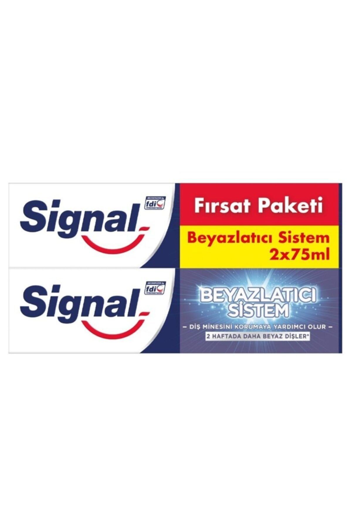 Beyazlatıcı Sistem Diş Macunu 75 Ml 2'li Set