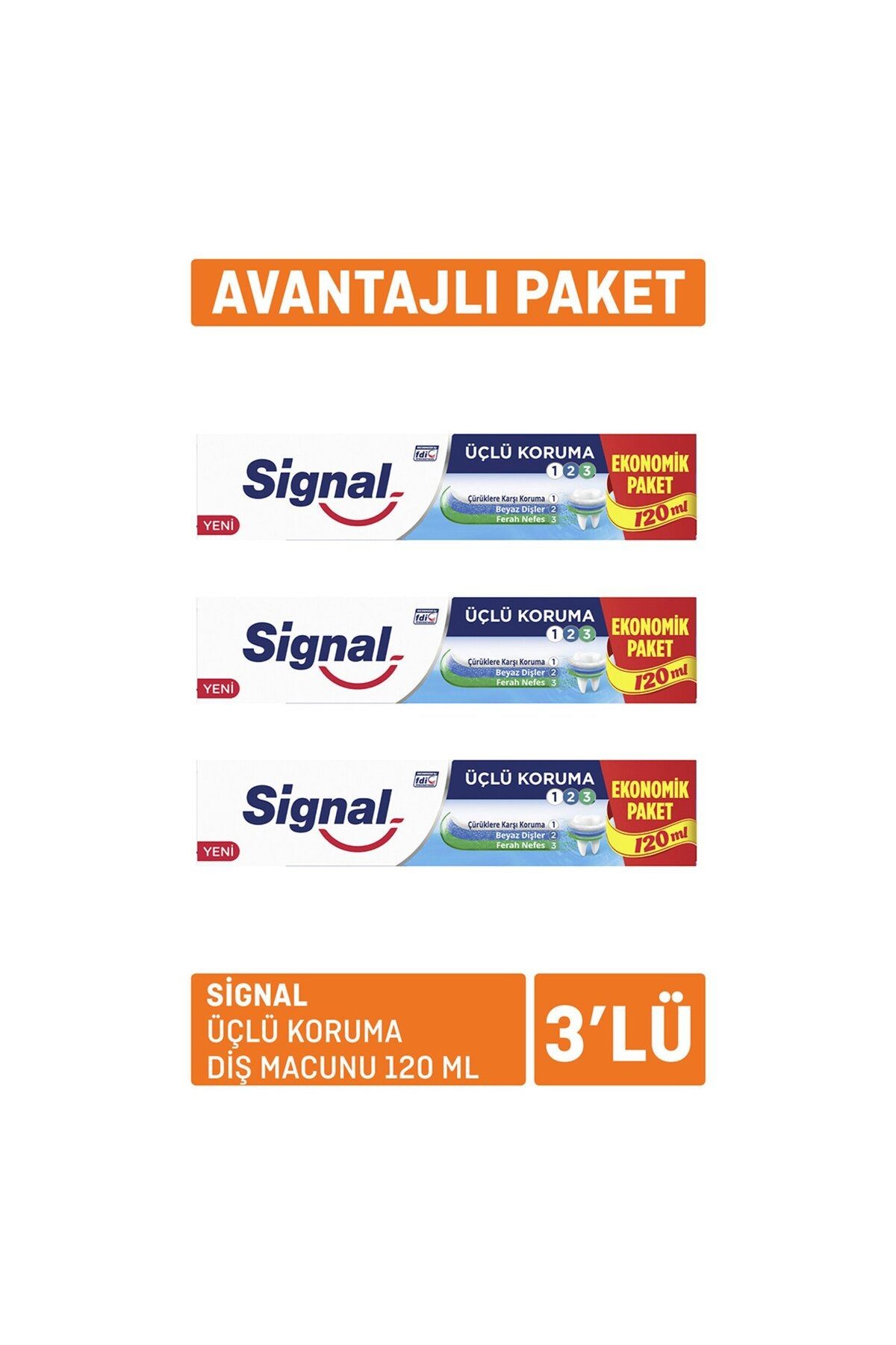 Üçlü Koruma Diş Macunu 120 Ml x 3