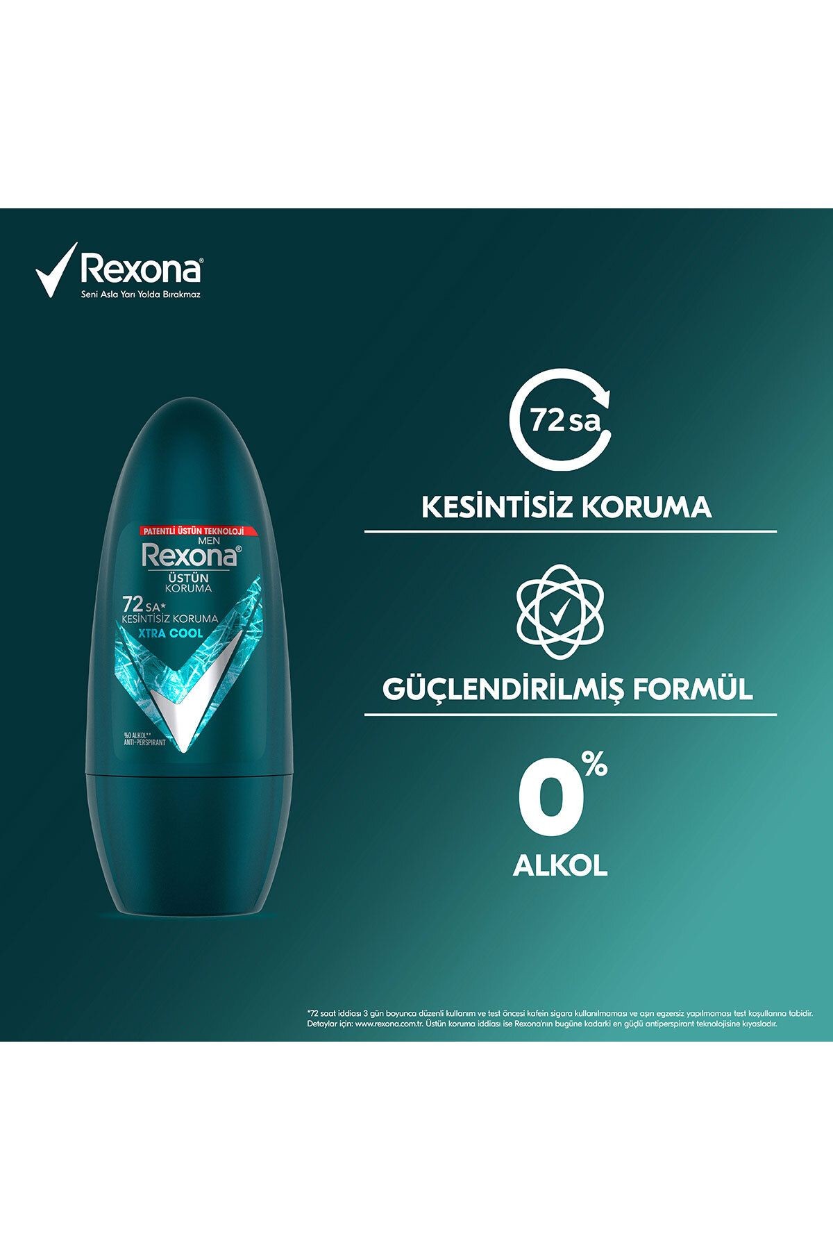 Üstün Koruma Erkek Roll On Deodorant Xtra Cool 72 Saat Kesintisiz Koruma 50 ml