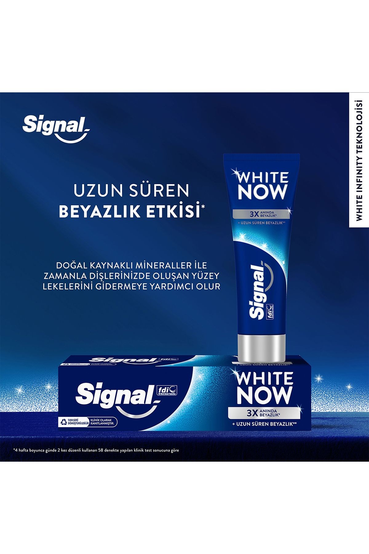 White Now Diş Macunu Anında Beyazlık 75 ml X2