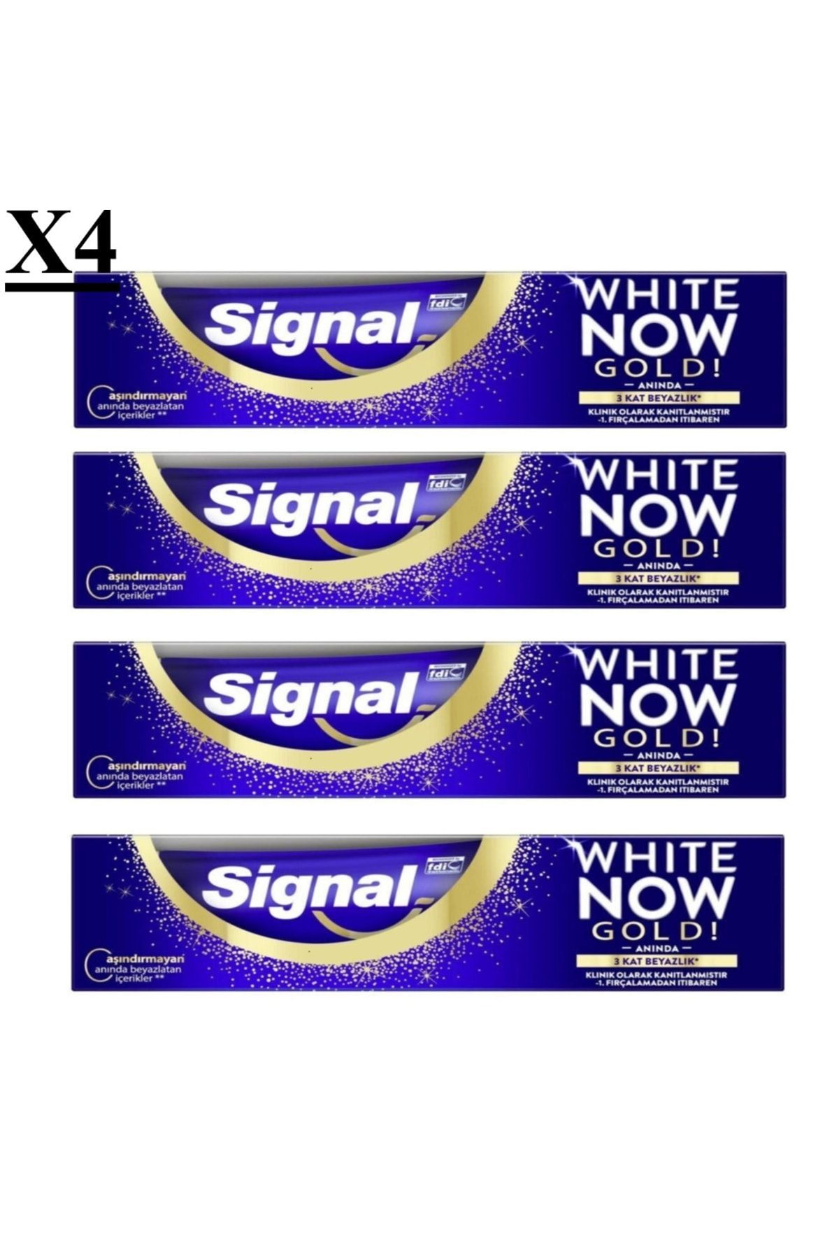 Diş Macunu White Now Gold 50 Ml X 4 Adet 1909seri