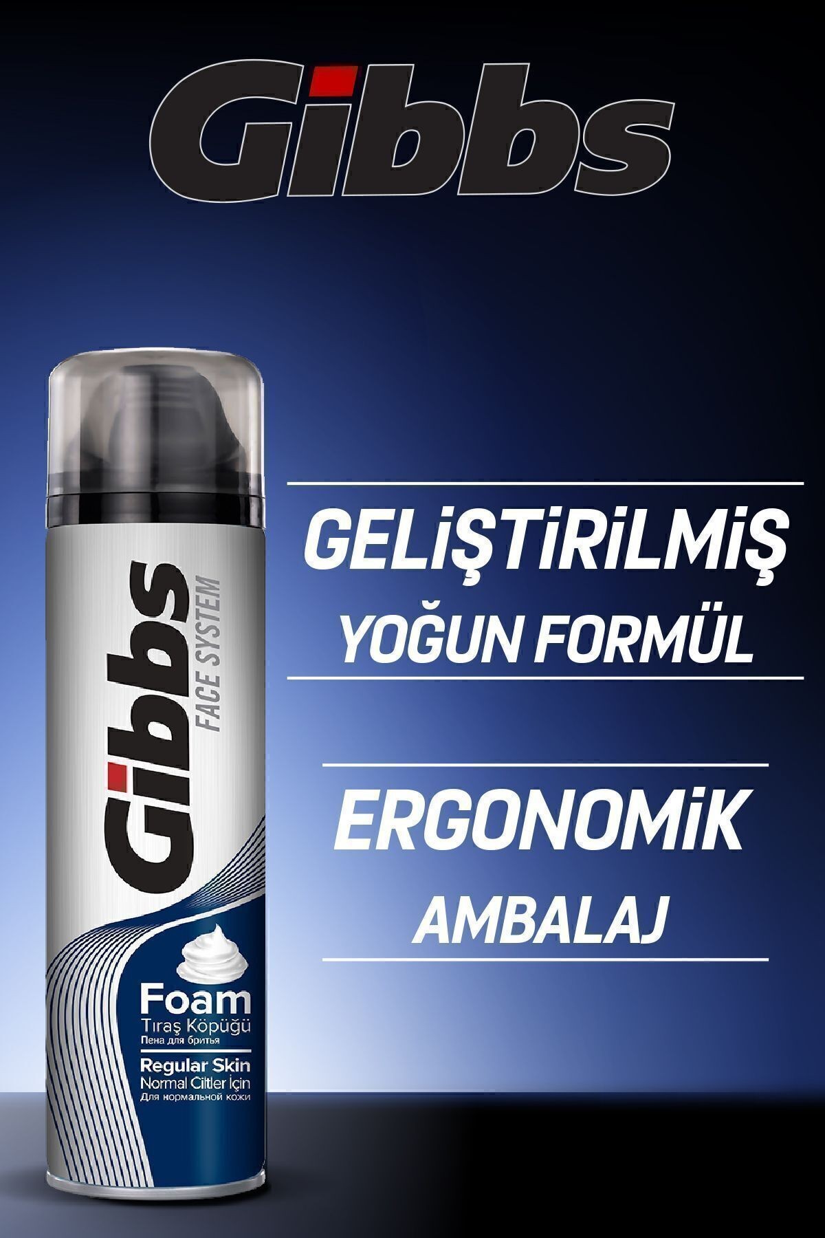 Gibbs Regular Erkek Tıraş Köpüğü 4x200ml
