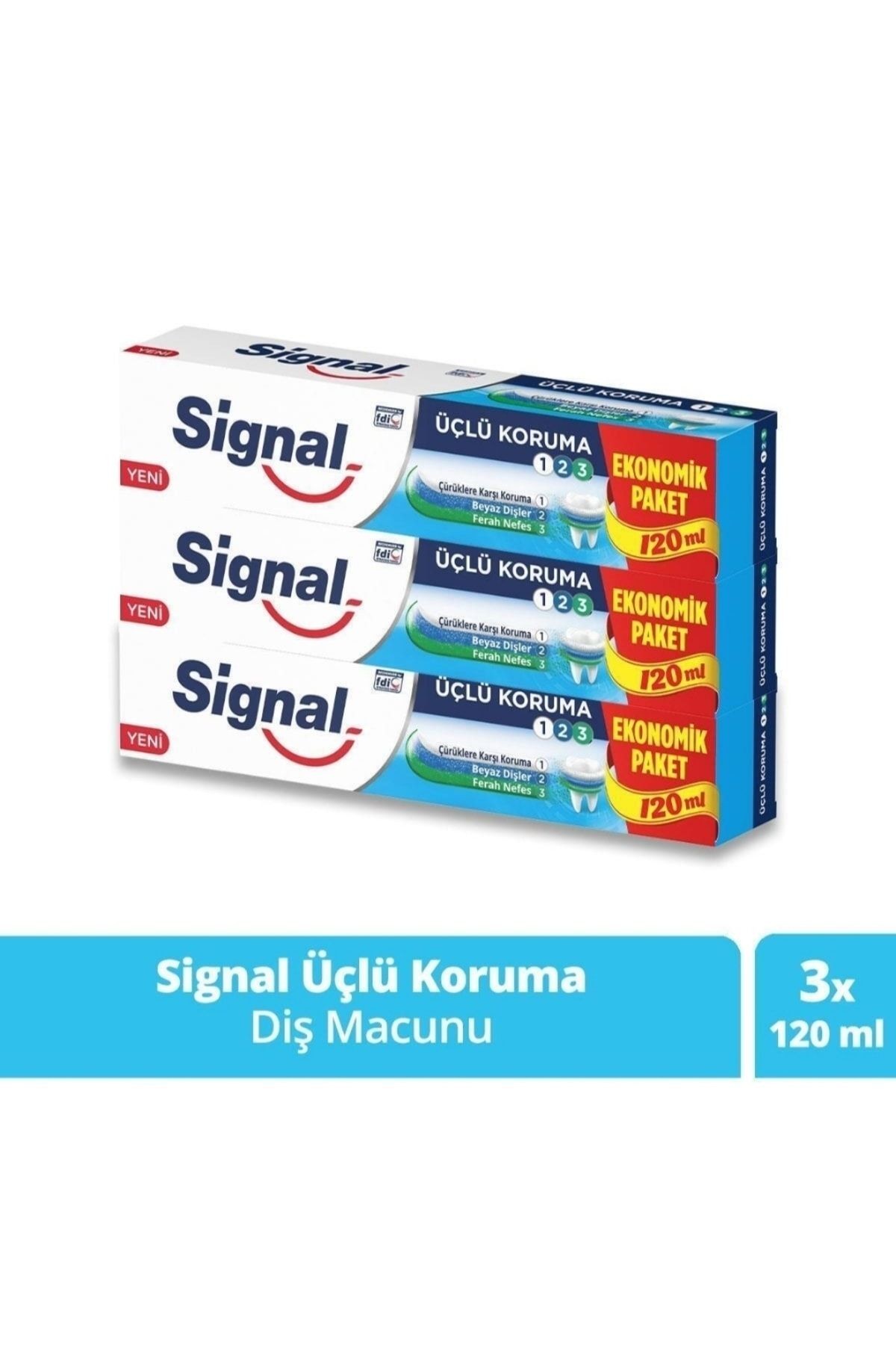 Üçlü Koruma Diş Macunu 120 Ml X 3 Adet