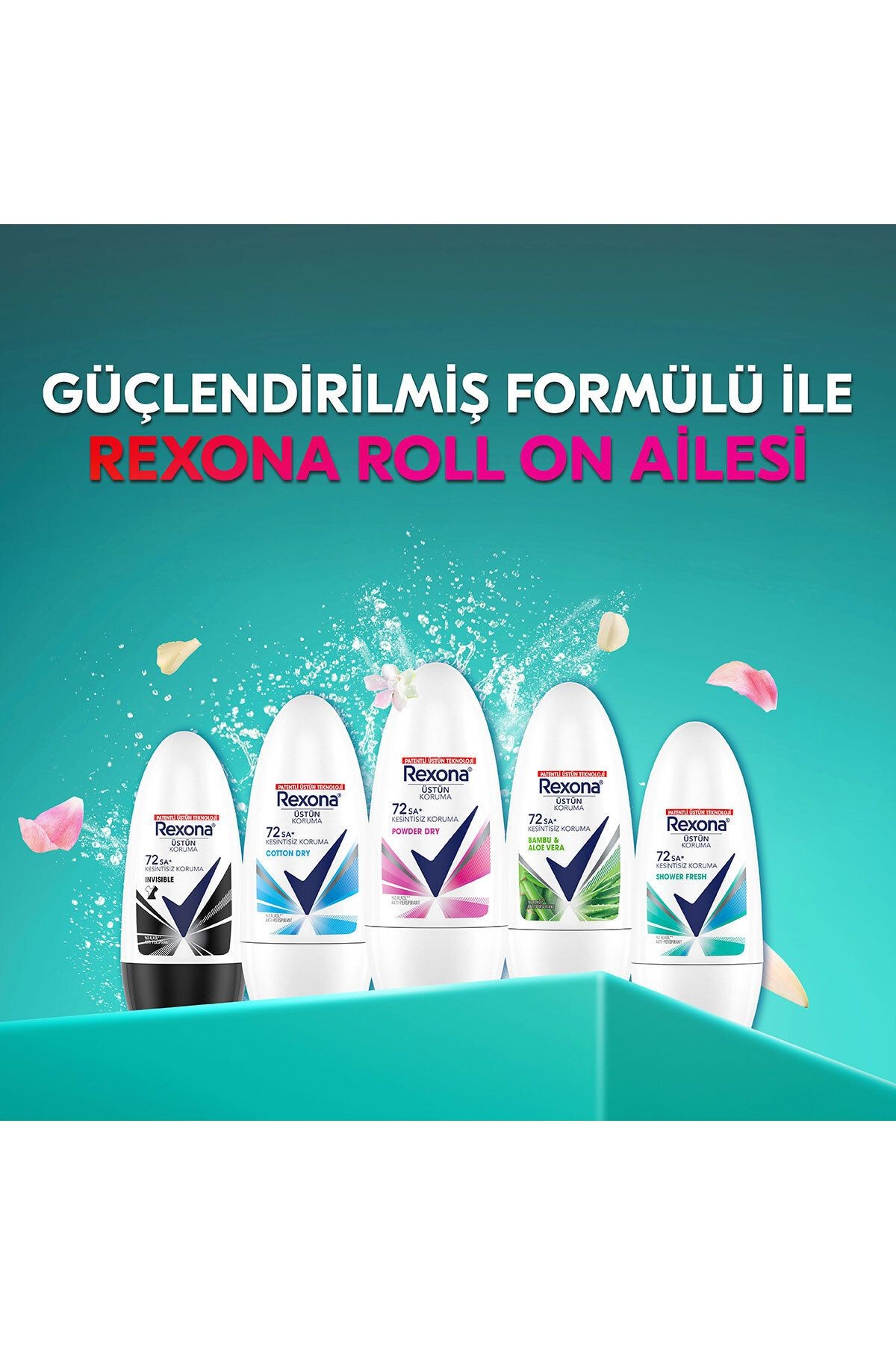 Üstün Koruma Kadın Roll On Deodorant Powder Dry 72 Saat Kesintisiz Koruma 50 ml