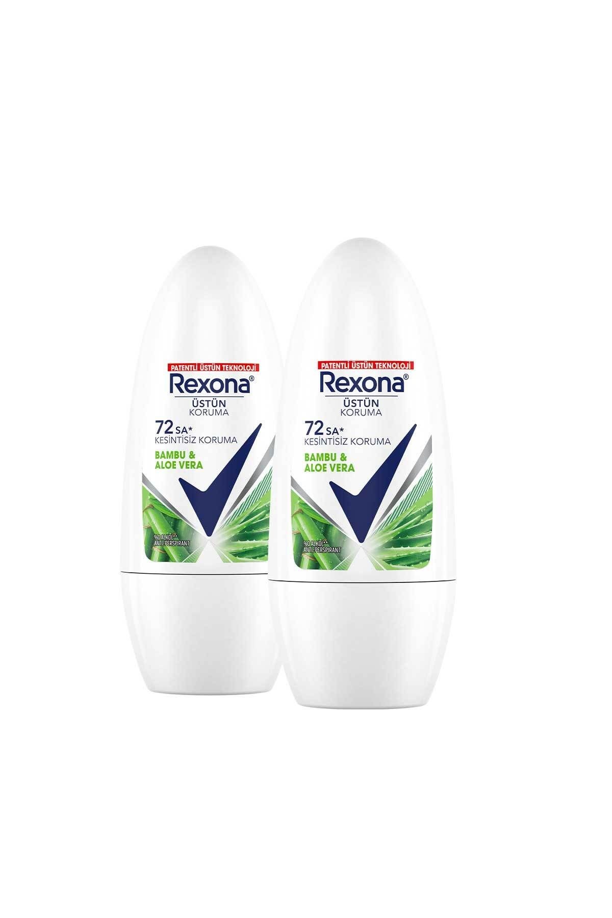 Üstün Koruma Kadın Roll On Deodorant Bambu & Aloe Vera 72 Saat Kesintisiz Koruma 50 ml X2