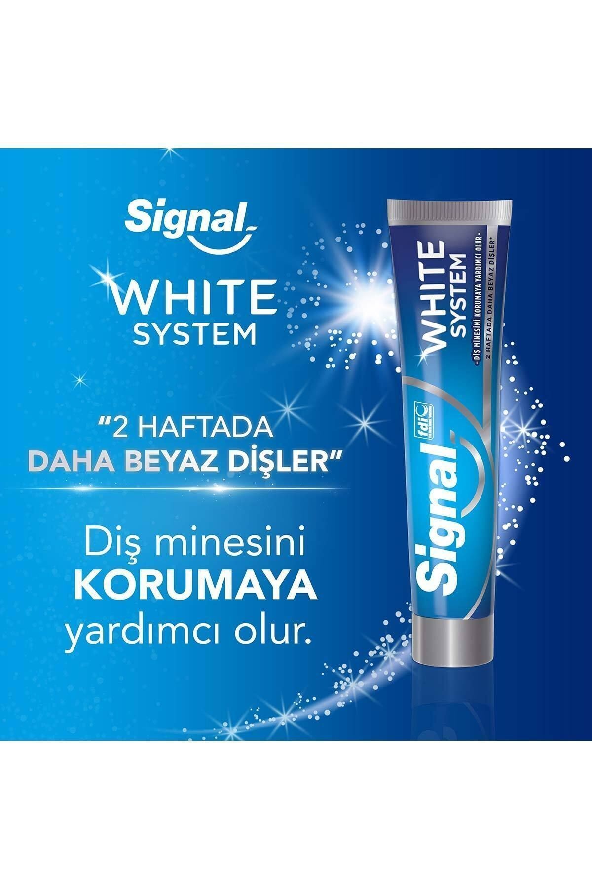 White System Diş Macunu 2 Haftada Daha Beyaz Dişler 75 ml X3 Adet