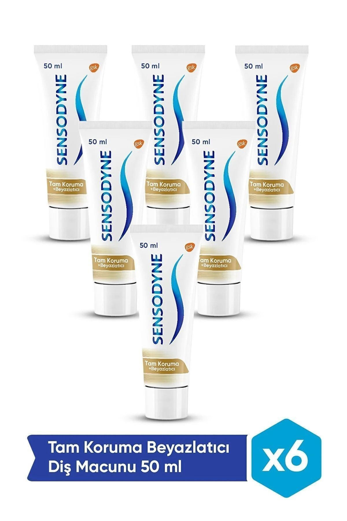 Tam Koruma Ve Beyazlatıcı Hassas Dişler Için 50ml 6 Adet