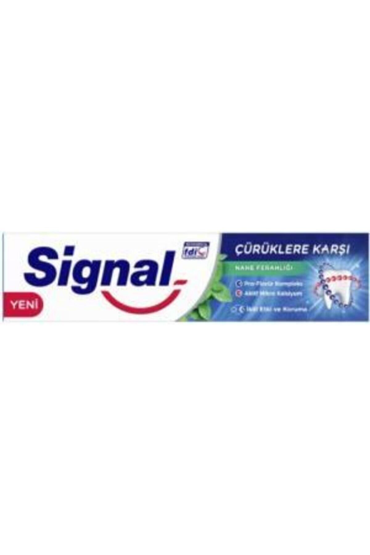 Sıgnal Çürüklere Karşı Nane Ferahlığı Diş Macunu 100ml 12 Adet