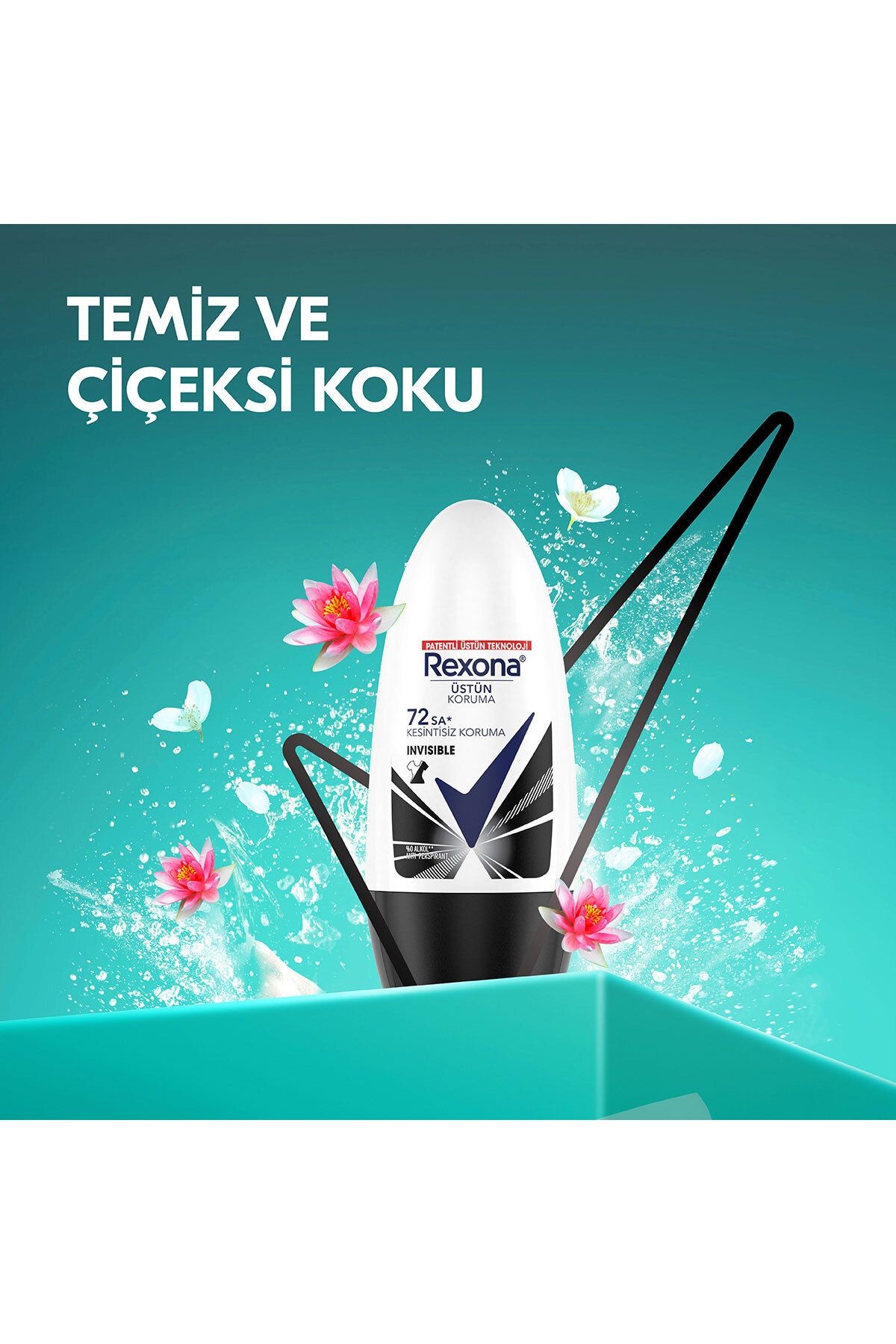 Üstün Koruma Kadın Roll On Deodorant Invisible 50 ml