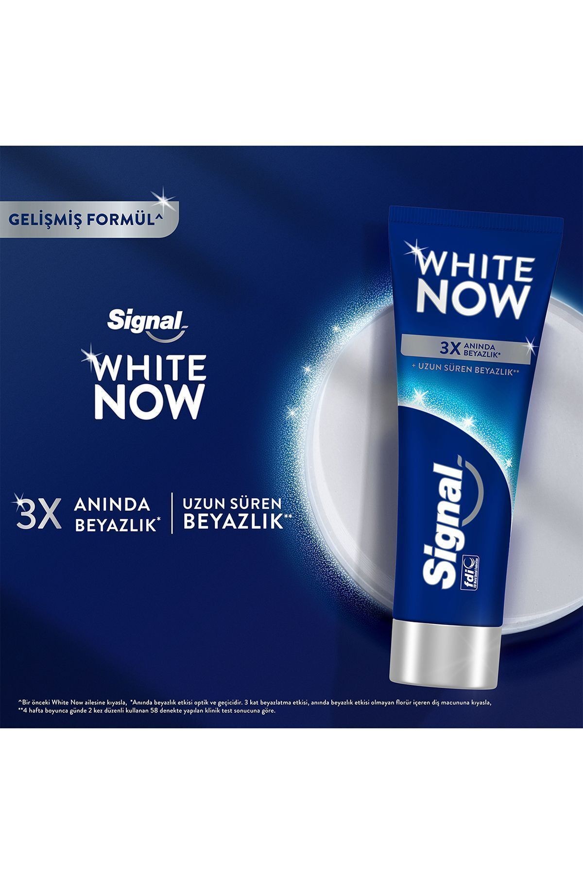 White Now Diş Macunu Original Uzun Süren Beyazlık 75 ml X5