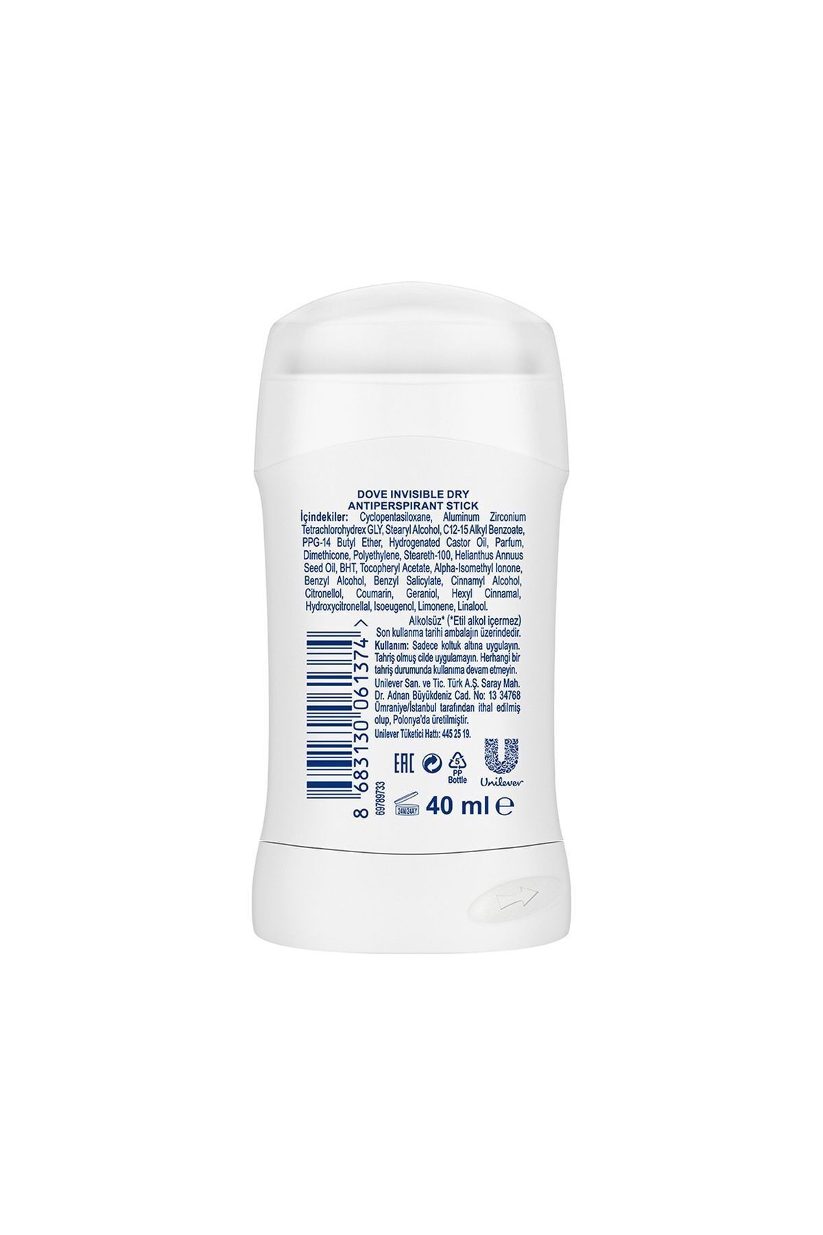 Kadın Stick Deodorant Invisible Dry 1/4 Nemlendirici Krem Etkili 40 g X 2 Adet