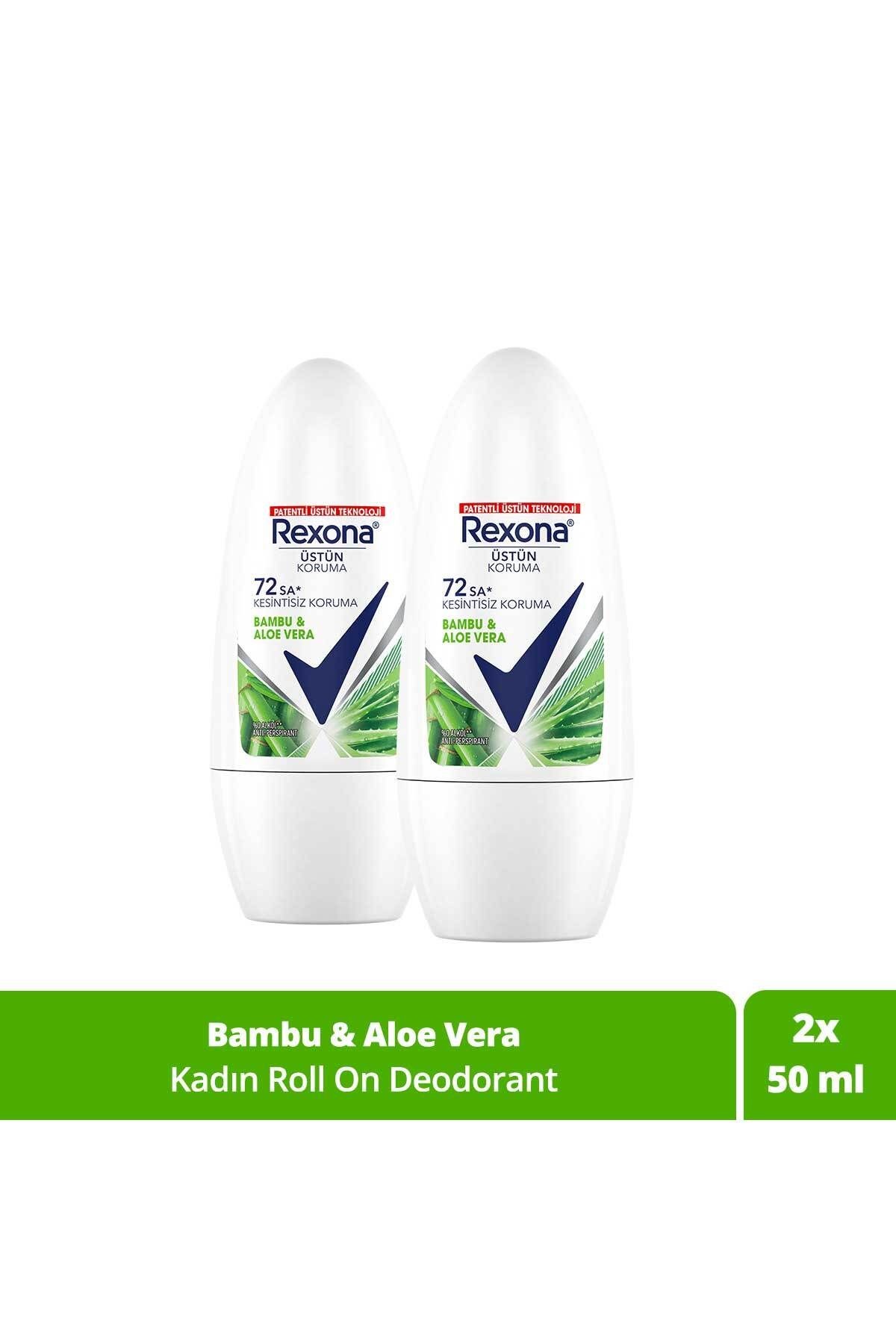 Üstün Koruma Kadın Roll On Deodorant Bambu & Aloe Vera 72 Saat Kesintisiz Koruma 50 ml X2