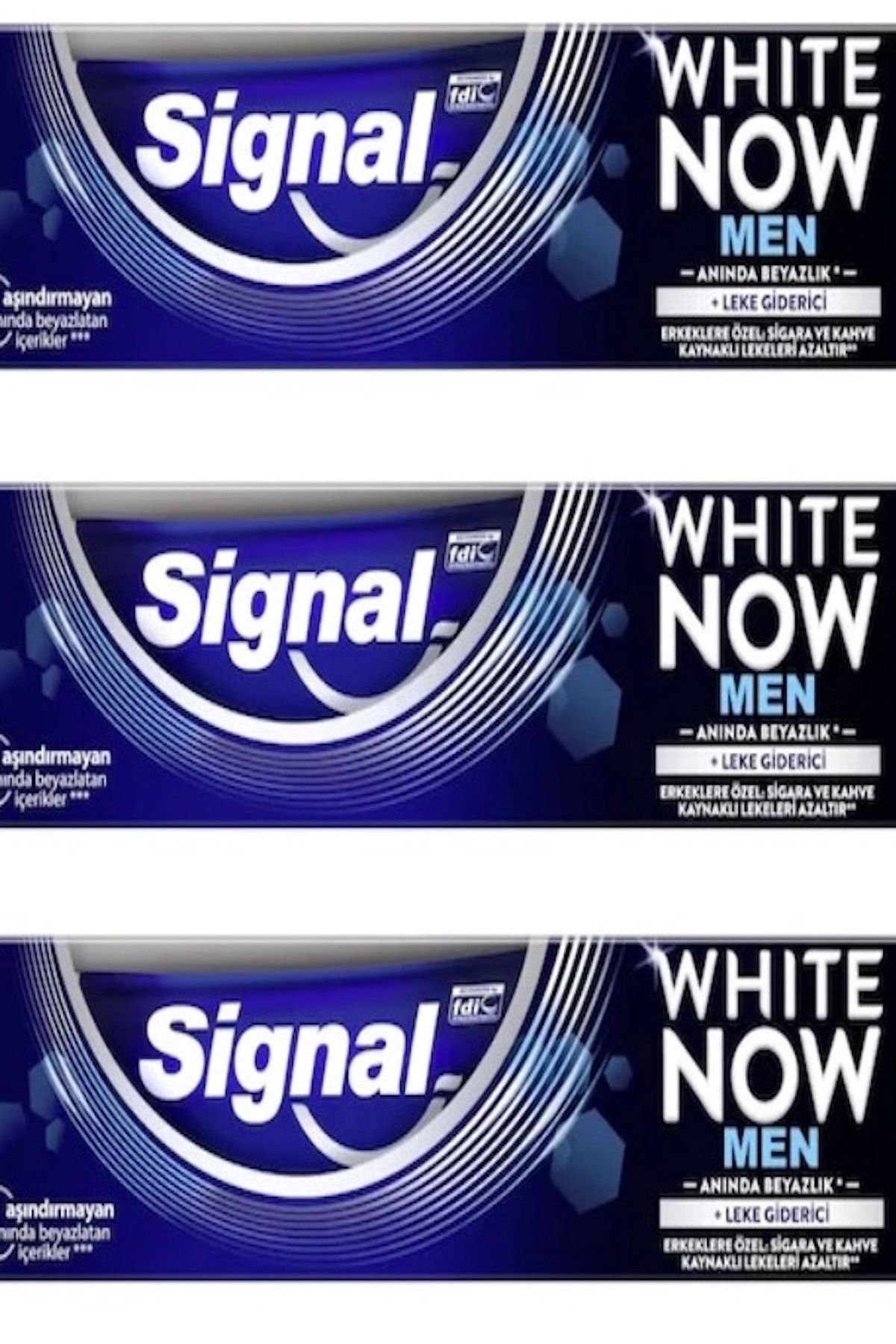 White Now 75 Ml Men Diş Macunu X 3 Adet