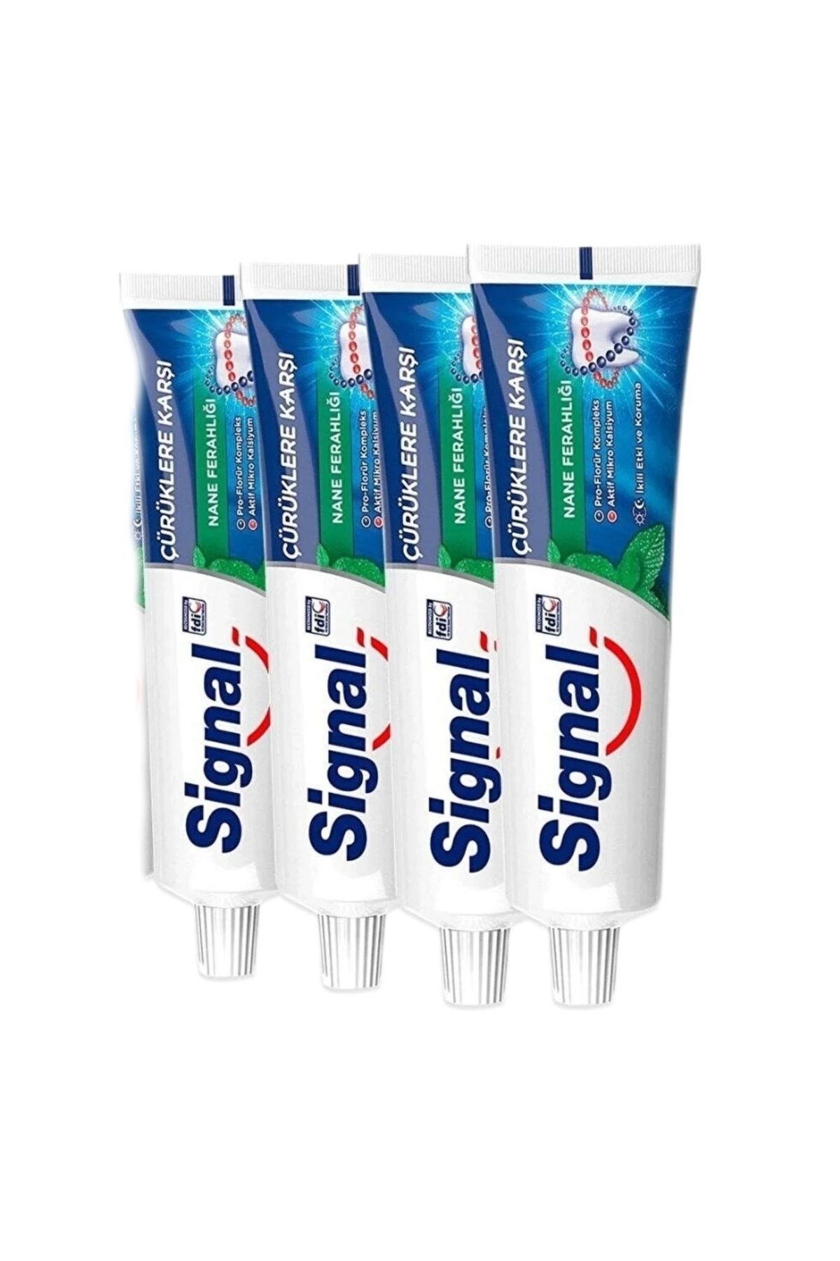 Diş Macunu Çürüklere Karşı Nane Ferahlığı 50 ml X4 Adet