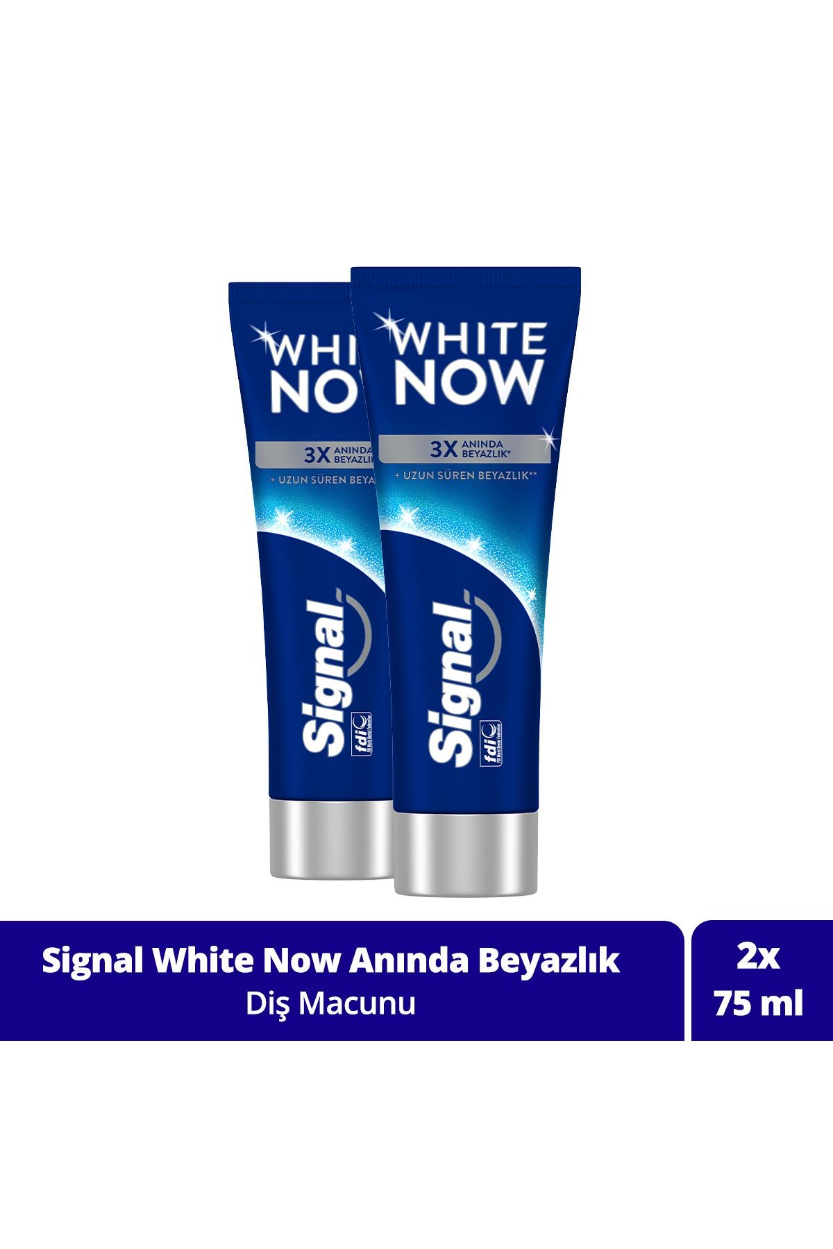 White Now Diş Macunu Anında Beyazlık 75 ml X2