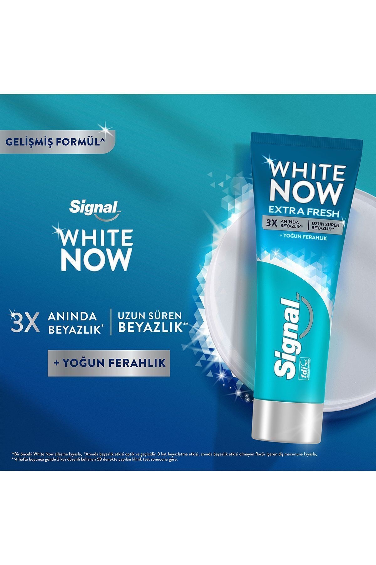 Diş Macunu White Now Extra Fresh Anında Beyazlık Ve Ferahlık 75 ml X5