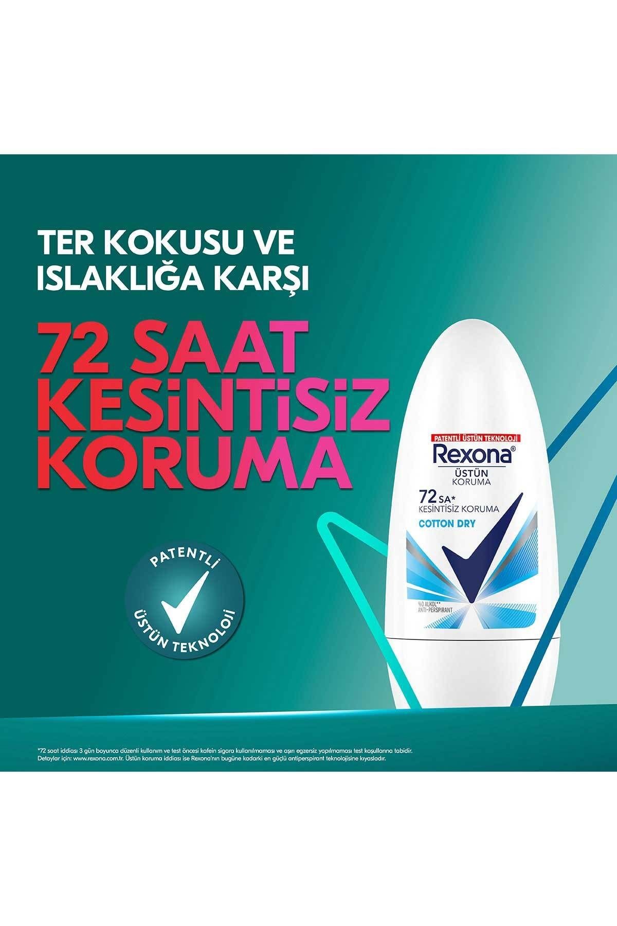 Üstün Koruma Kadın Roll On Deodorant Cotton Dry 50 ml X2