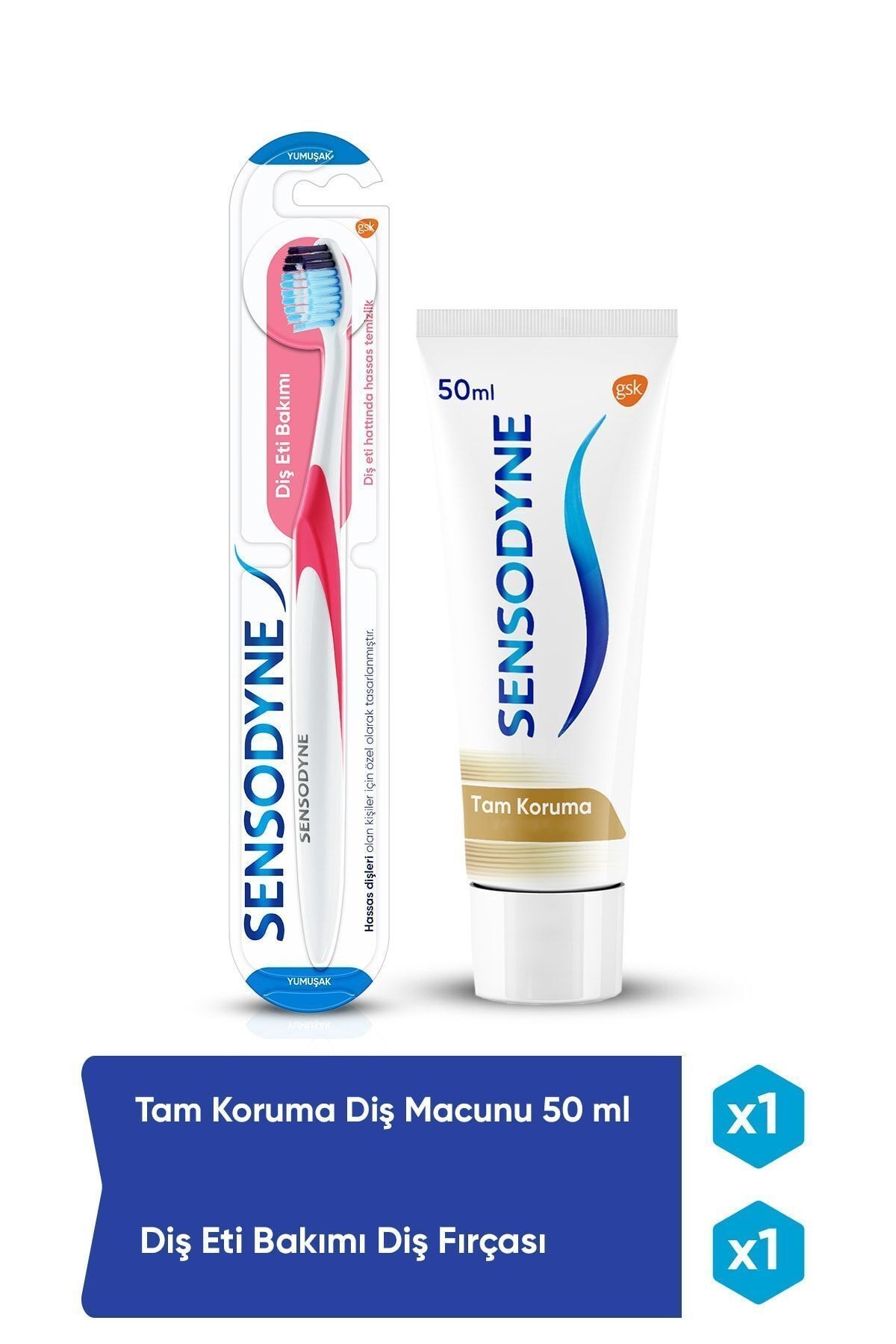 Tam Koruma 50 ml Diş Macunu Diş Eti Bakımı Diş Fırçası