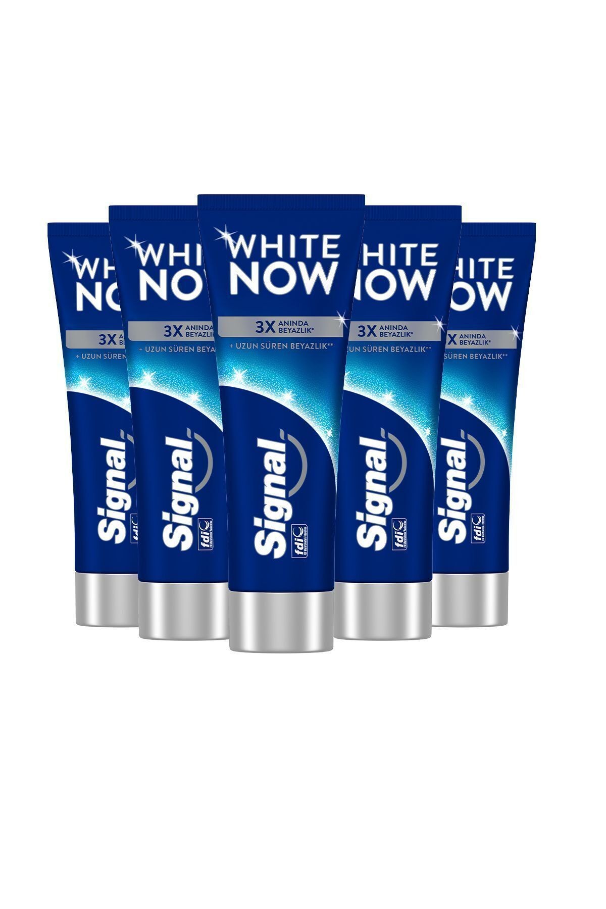 White Now Diş Macunu Original Uzun Süren Beyazlık 75 ml X5
