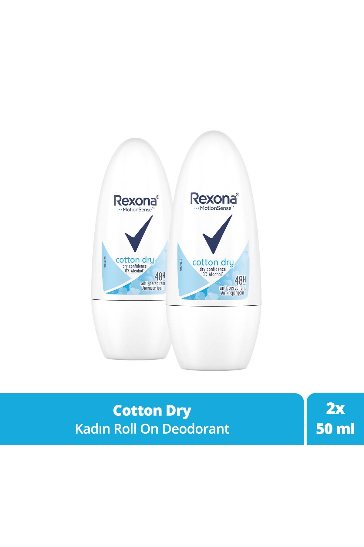 Motionsense Kadın Roll On Deodorant Cotton Dry 50 ml X2