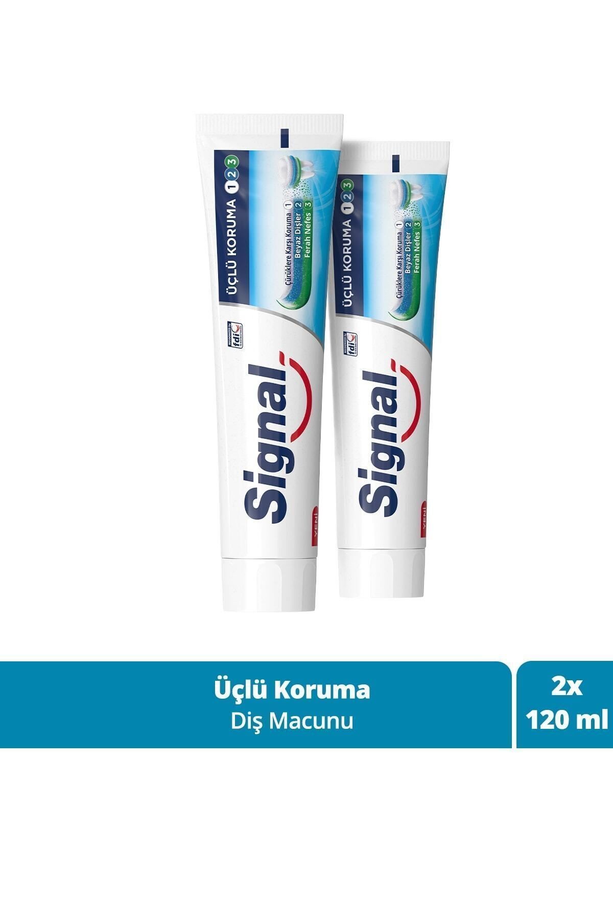 Diş Macunu Üçlü Koruma 120 ml X2 Adet