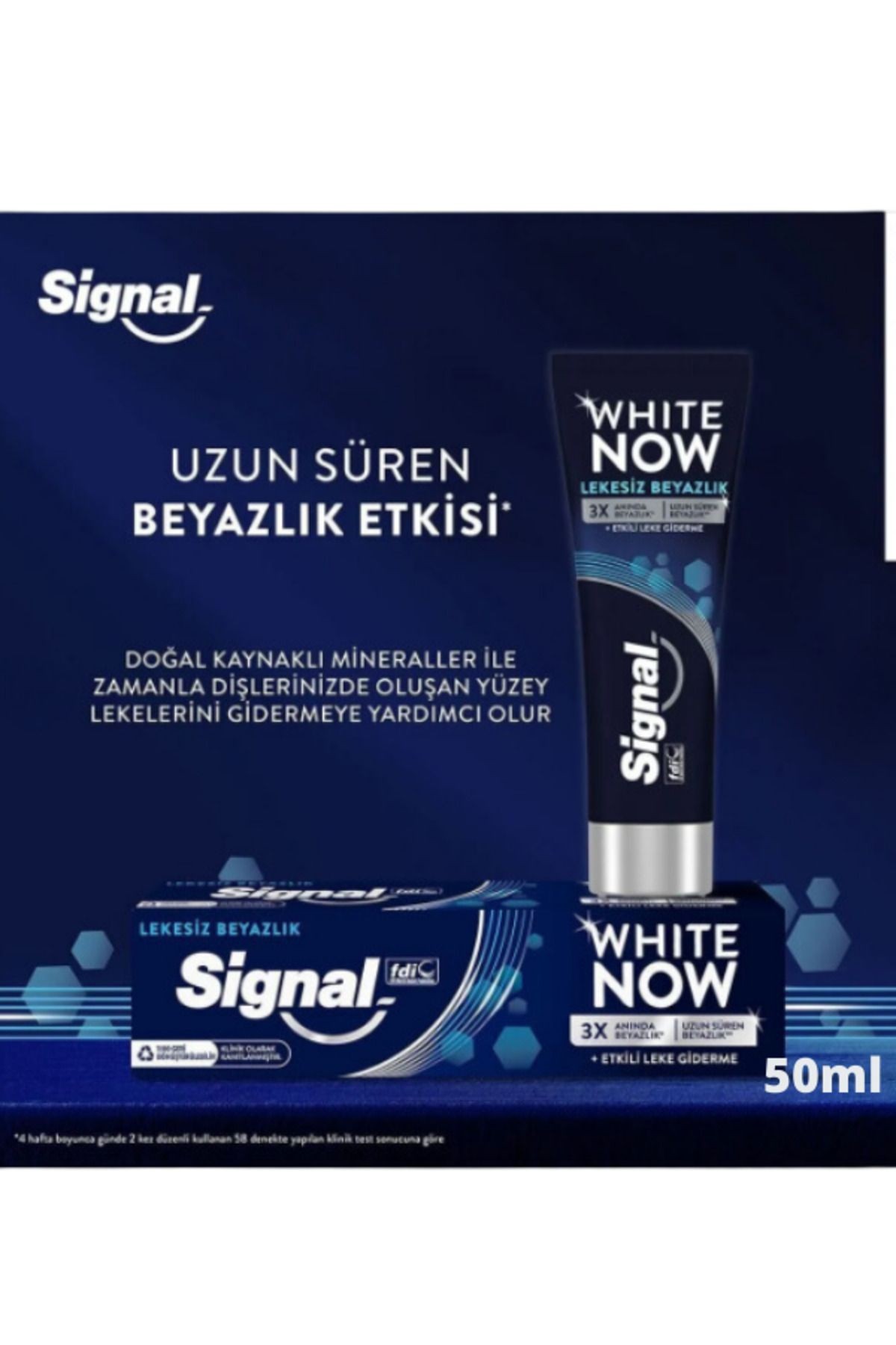 White Now Leke Karşıtı Kahve Ve Sigara Içenler Için Beyazlatıcı Diş Macunu 50ml X 4