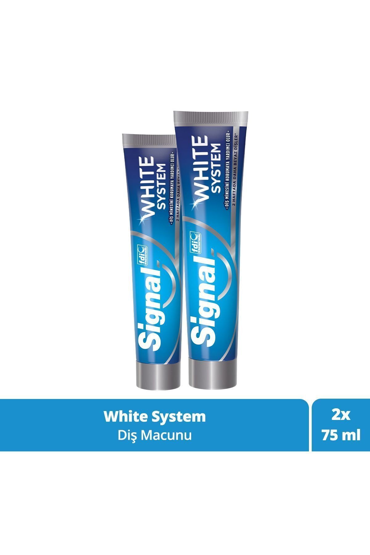 White System Diş Macunu 75 ml X 2 Adet