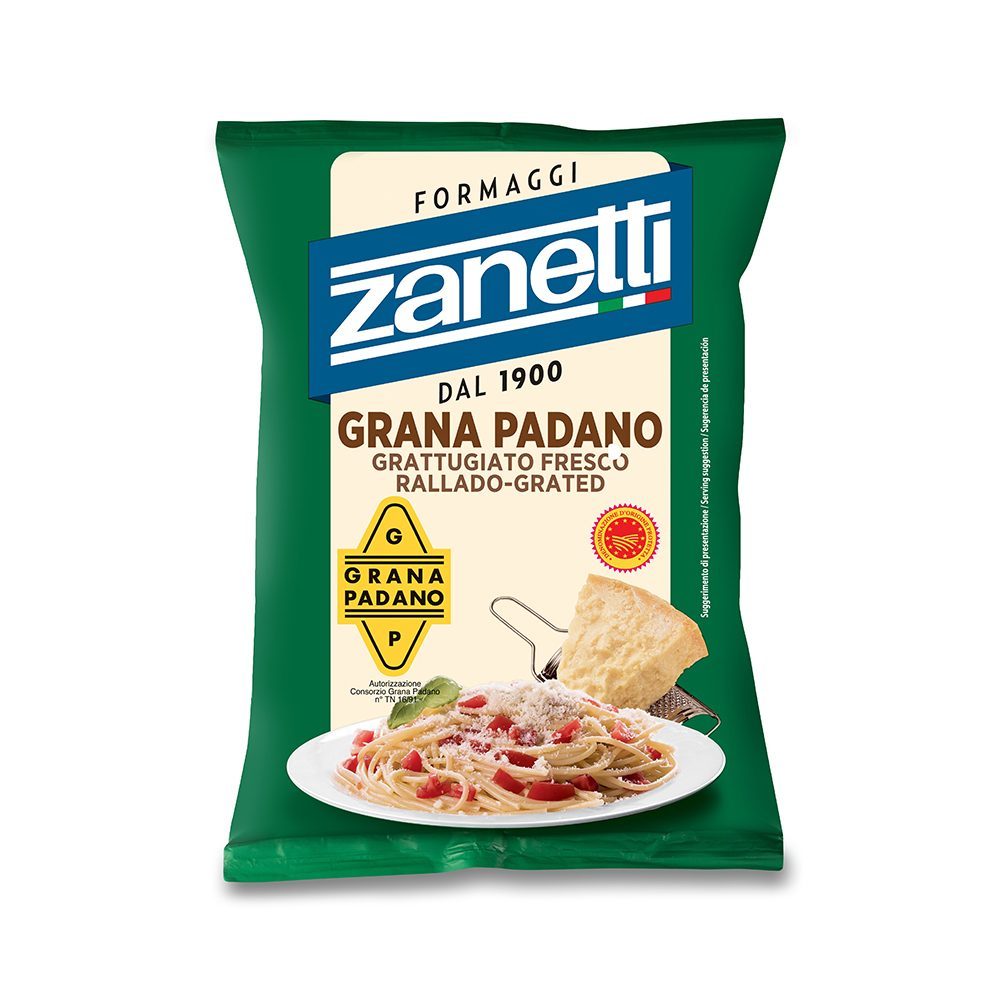 Zanetti Rendelenmiş Grana Padano Peyniri 500 Gr