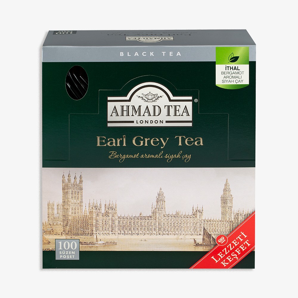 AHMAD TEA EARL GREY BARDAK POŞET ÇAY 100' LÜ 200 GR