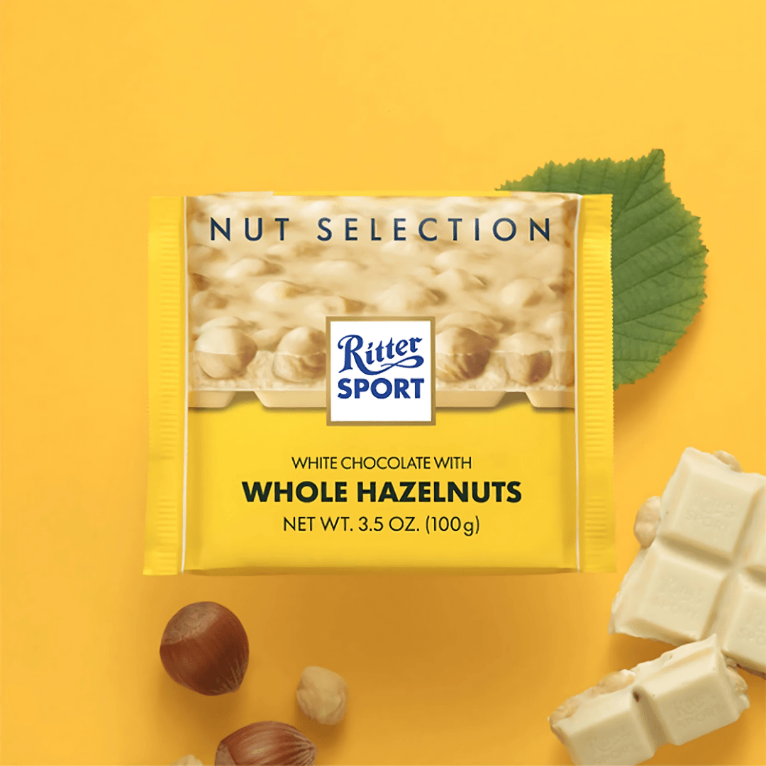Ritter Sport Tane Fındıklı Beyaz Çi̇kolata 100 Gr