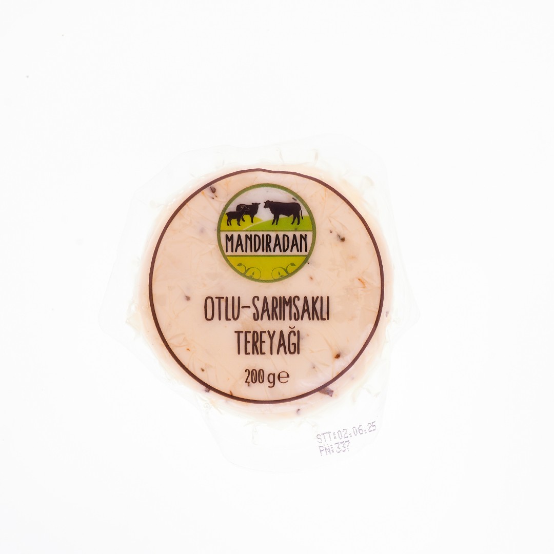MANDIRADAN OTLU SARIMSAKLI TEREYAĞ 200 GR