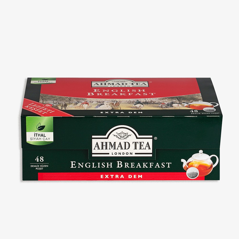 AHMAD TEA ENGLISH BREAKFAST DEMLİK POŞET ÇAY 48' Lİ 153.6 GR