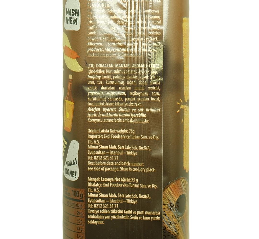 Long Chips Domalan Mantarlı Mashed Potato Chips 75 Gr