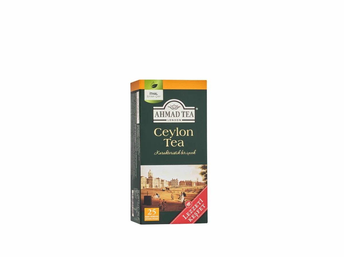 AHMAD TEA CEYLON BARDAK POŞET ÇAY 25' Lİ 50 GR
