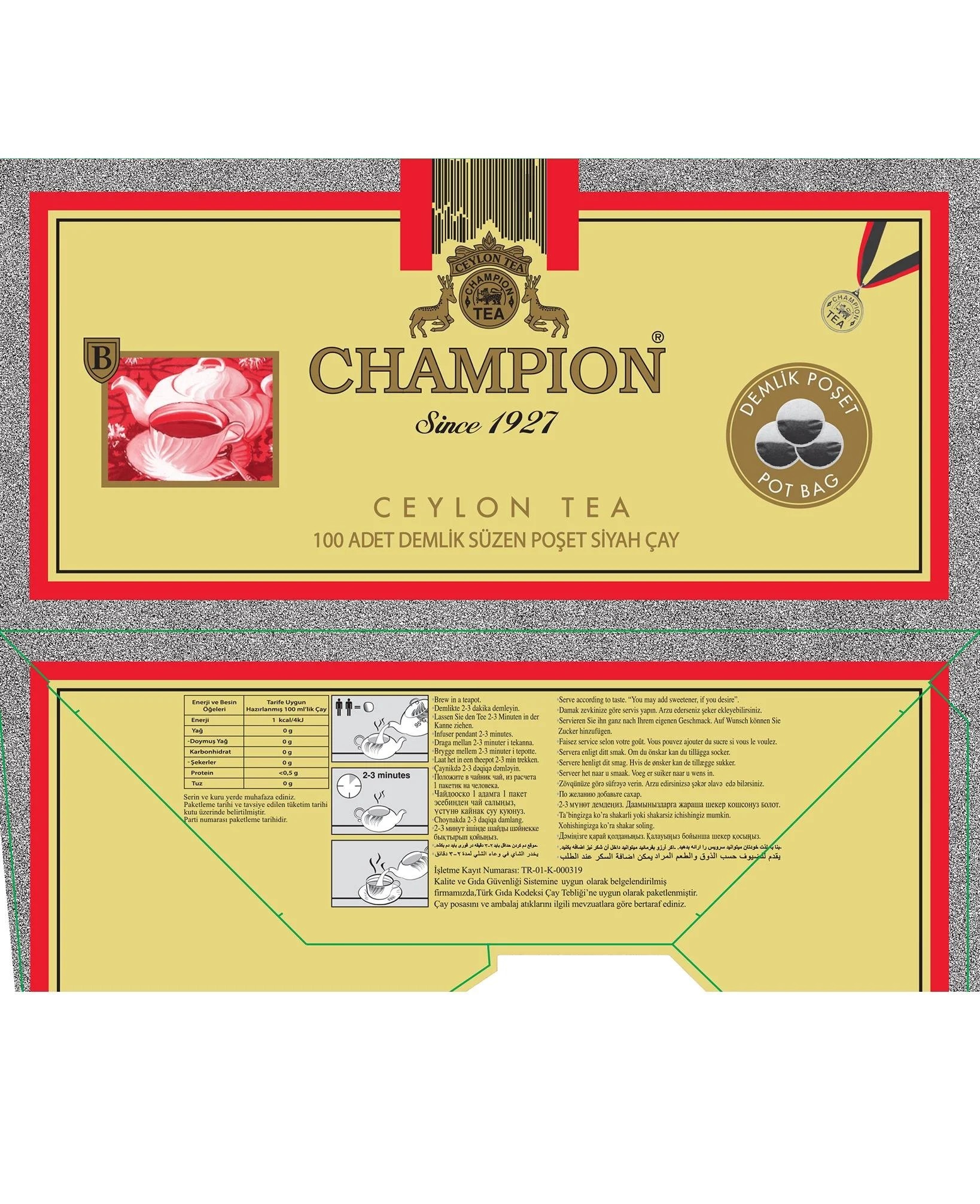 Champion Seylan Demlik Poşet 320 Gr