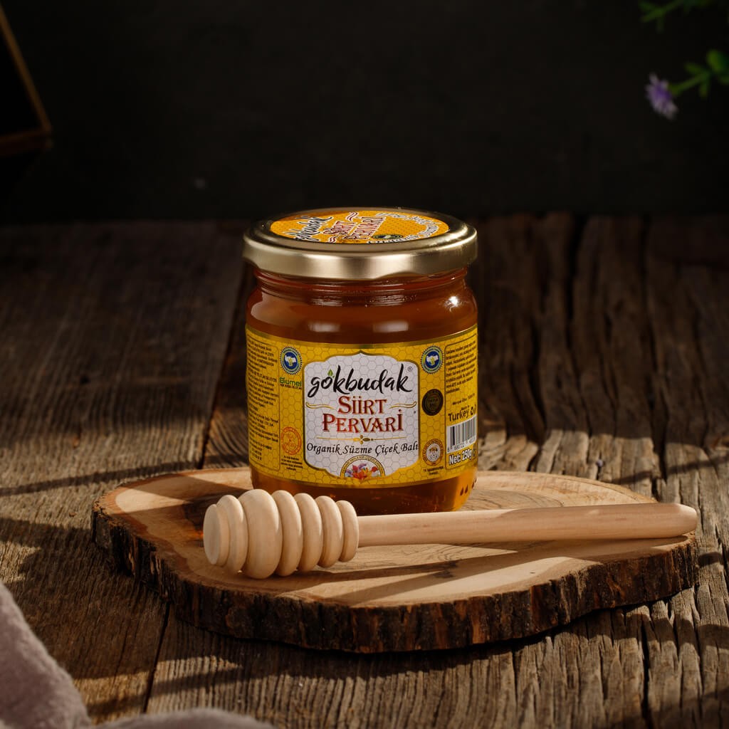 Gökbudak Si̇i̇rt Pervari̇ Poli̇florali Organi̇k Süzme Çam Balı 300 Gr