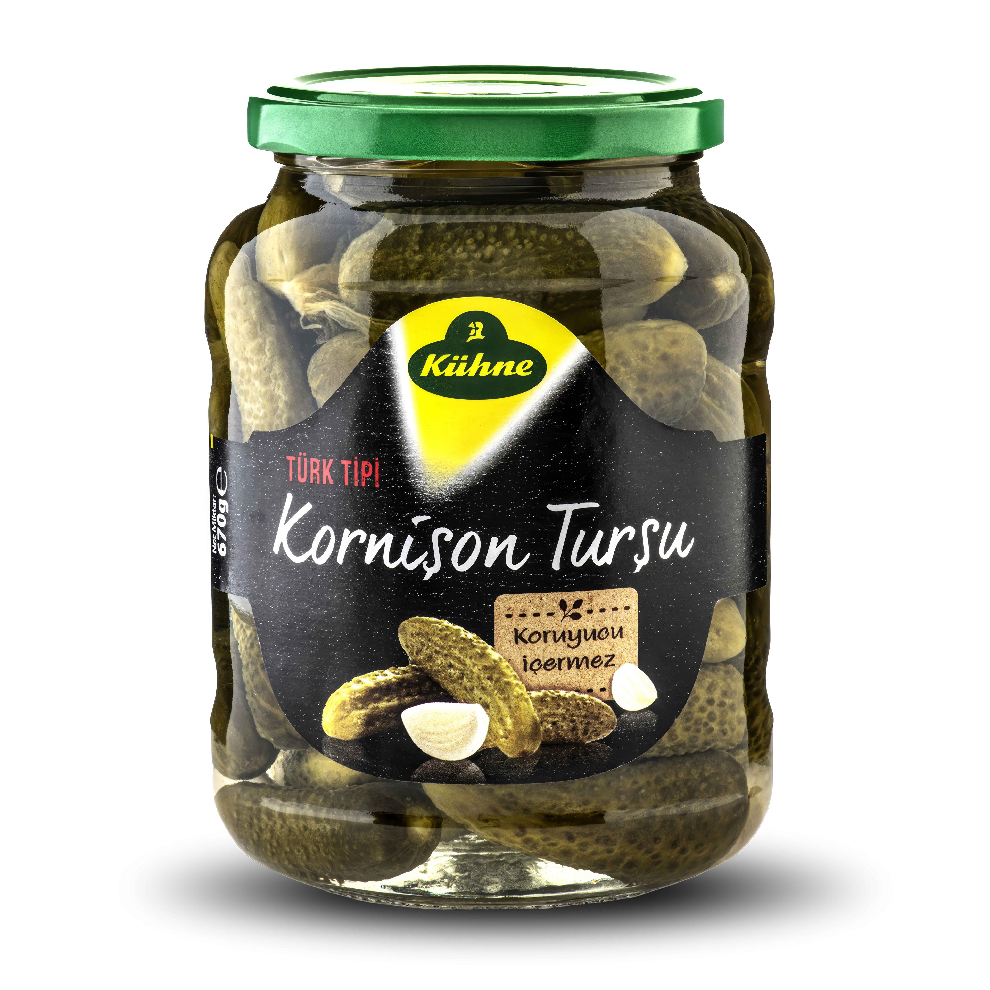 Kühne Türk Ti̇pi̇ Korni̇şon Turşu 680 Gr