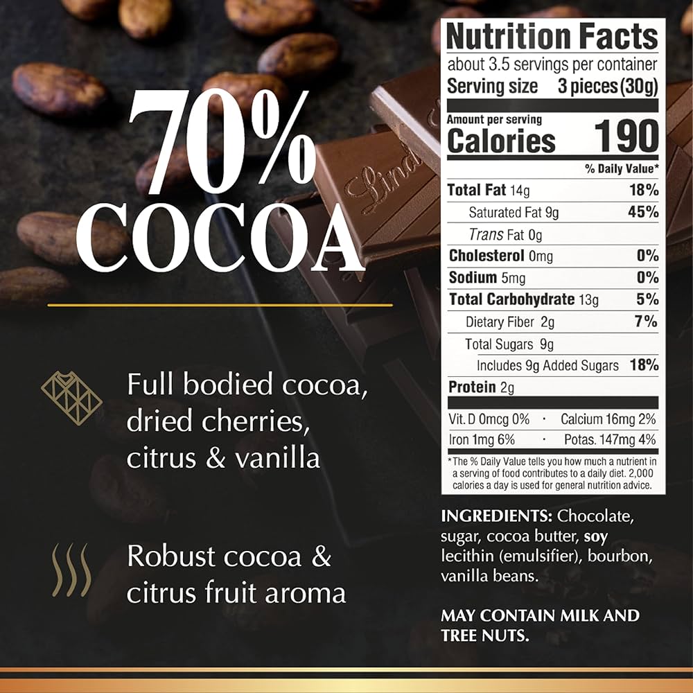 Lindt Excellence %70 Cocoa Çikolata 100 Gr