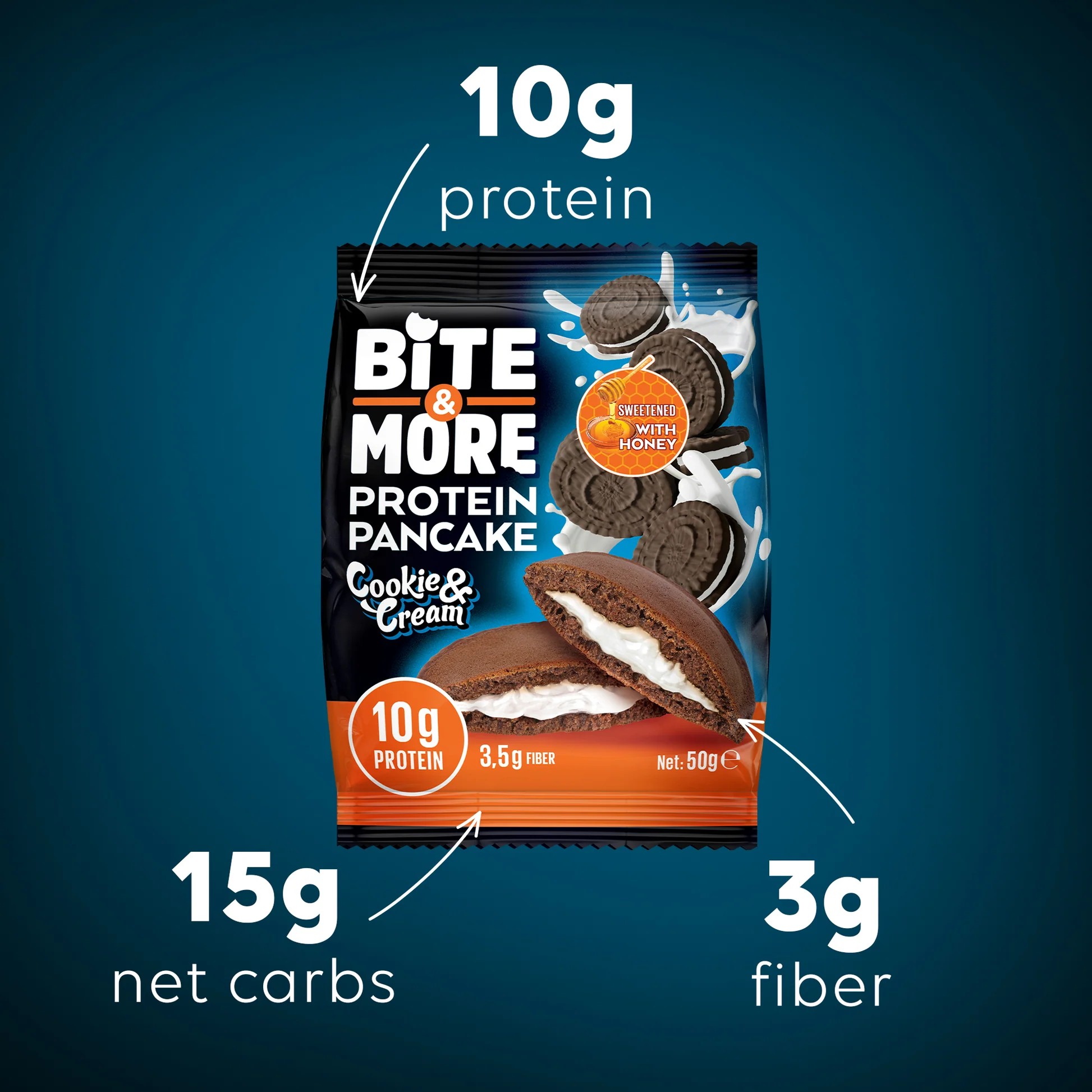 Bite And More Cookie Protei̇n Pancake 50 Gr
