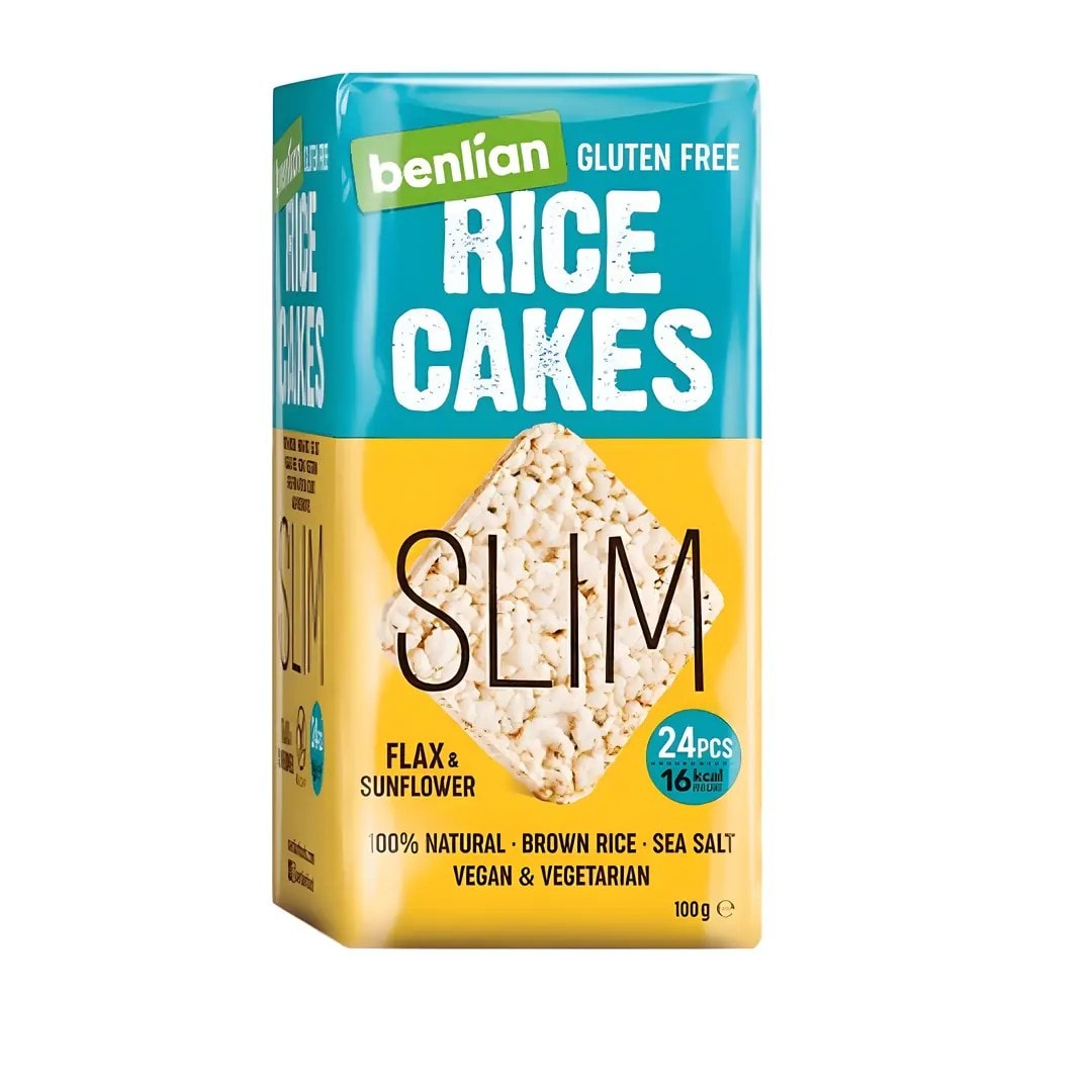 Benlian Flax & Sunflower Rice Cakes 100 Gr