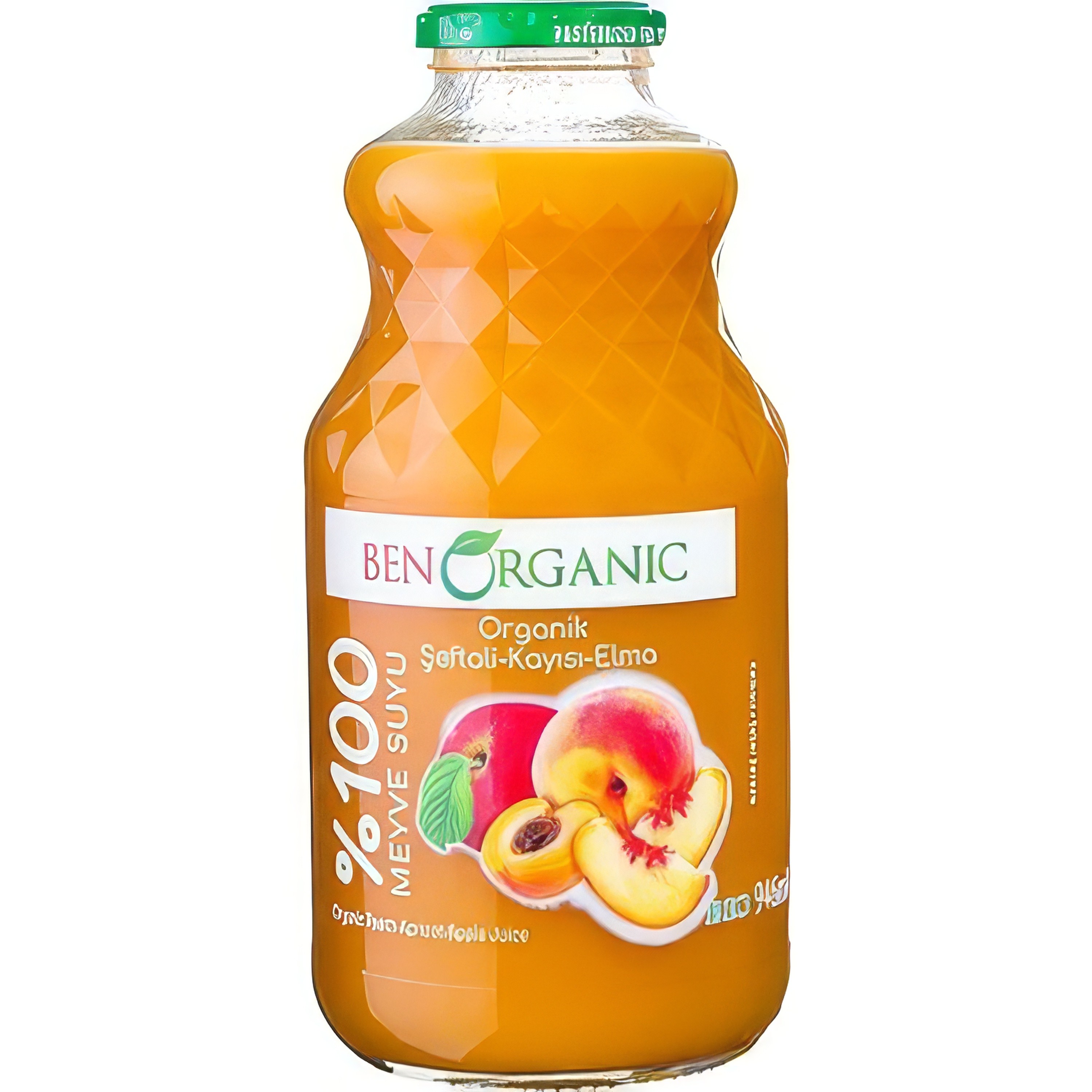 Benorganic Organi̇k Şeftali̇ Kayisi Elma Meyve Suyu 946 Ml