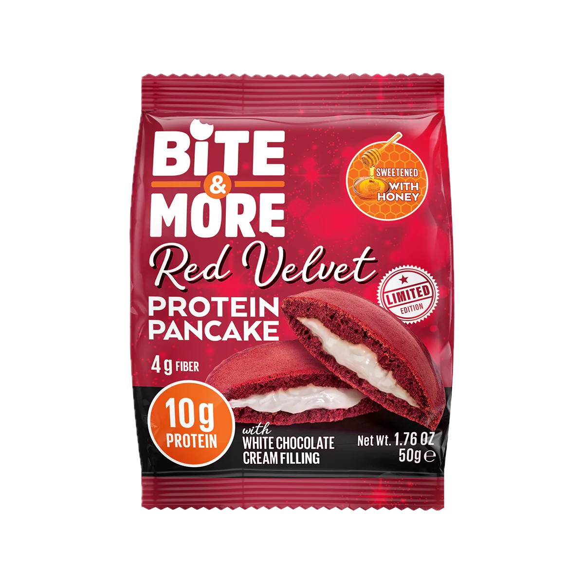Bite And More Red Velvet Protei̇n Pancake 50 Gr