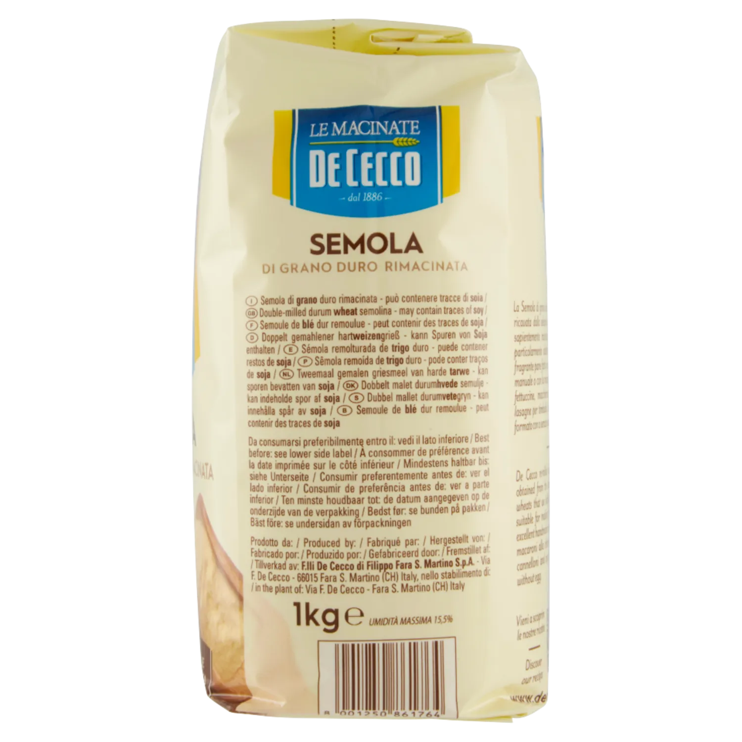 De Cecco Semolina Durum Buğdayı Unu 1000 Gr