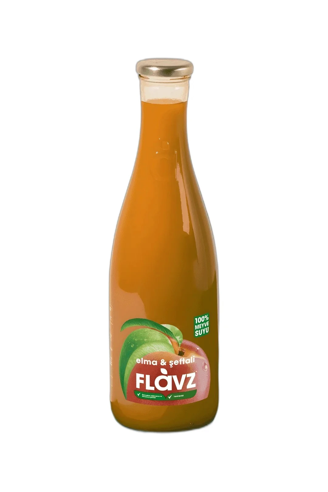 Flavz %100 Şeftali & Elma Meyve Suyu 250 Ml