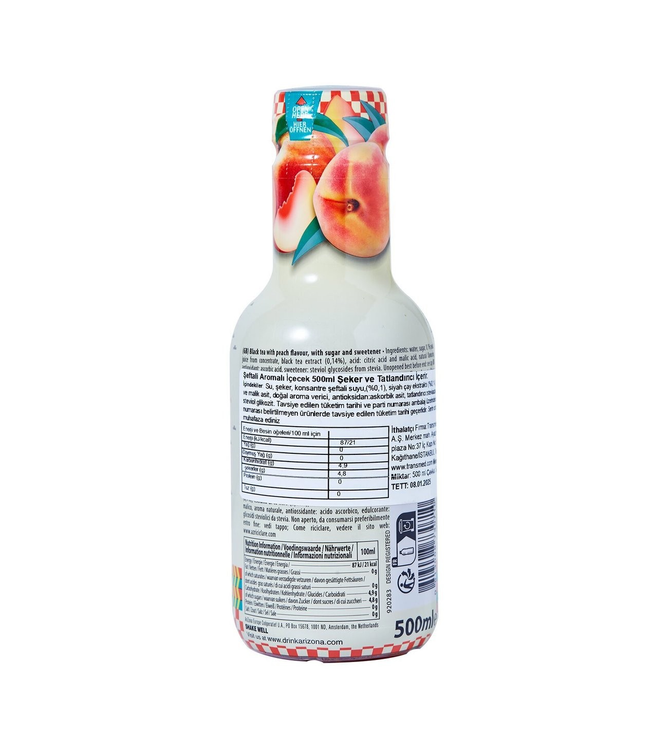 Arizona Şeftali̇ Iced Tea 500 Ml