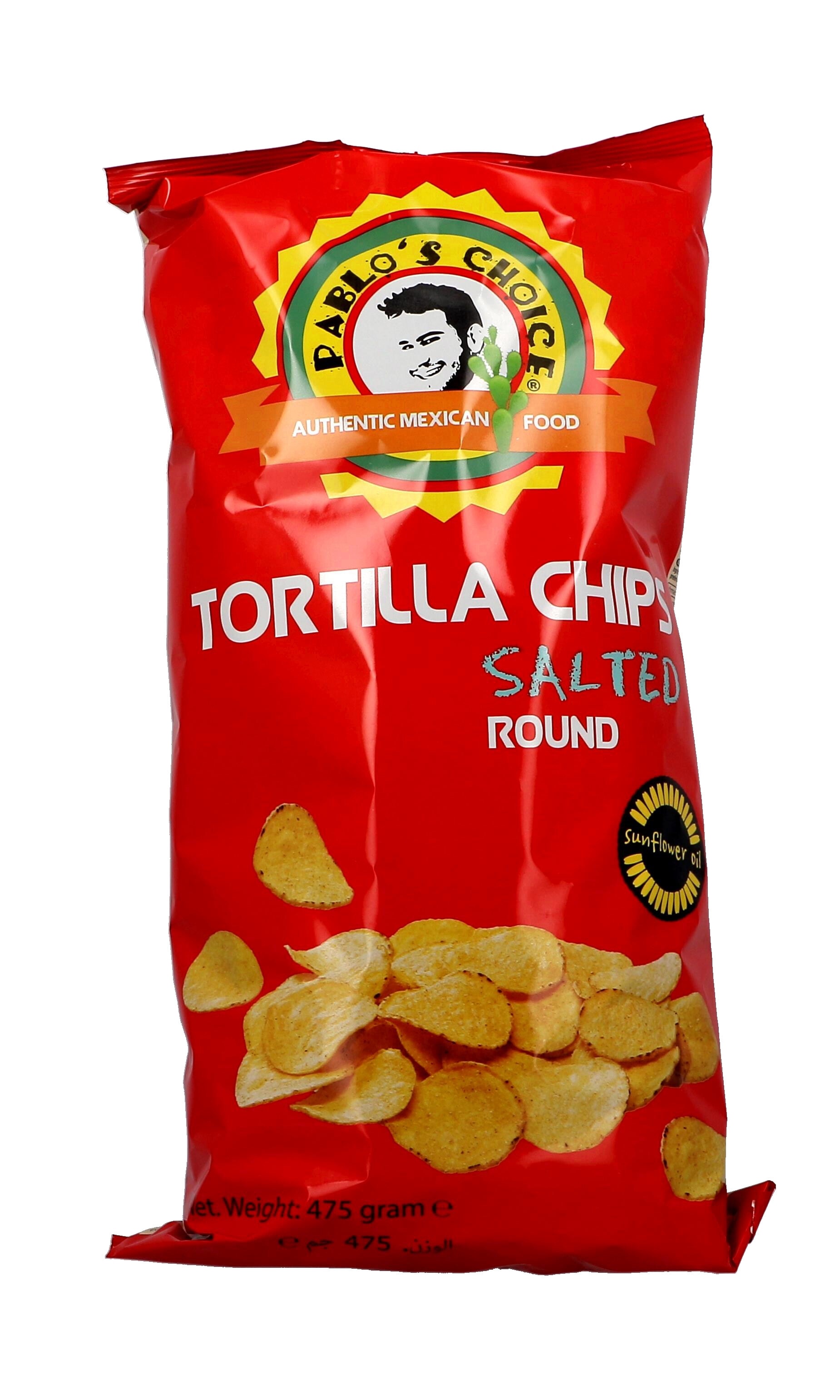 Pablo's Choice Salted Round Tortilla Chips 475gr