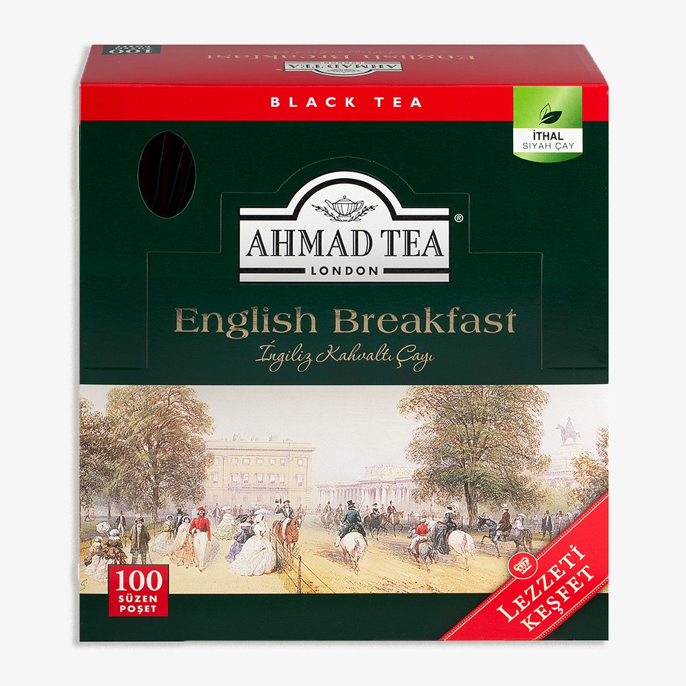 AHMAD TEA ENGLISH BREAKFAST BARDAK POŞET ÇAY 100' LÜ 200 GR