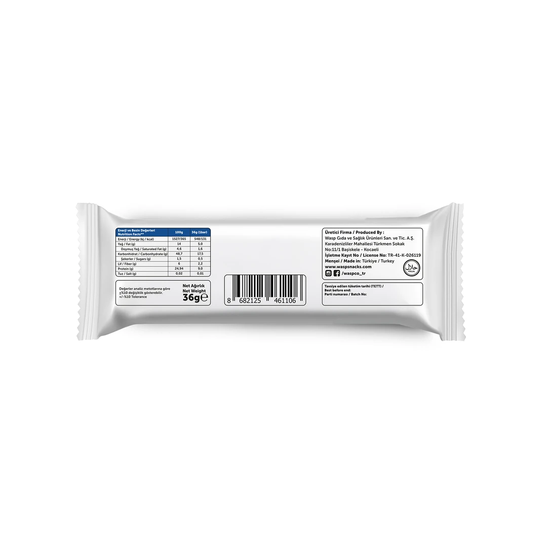 Waspco Cookie And Cream Protein Bar 36 Gr