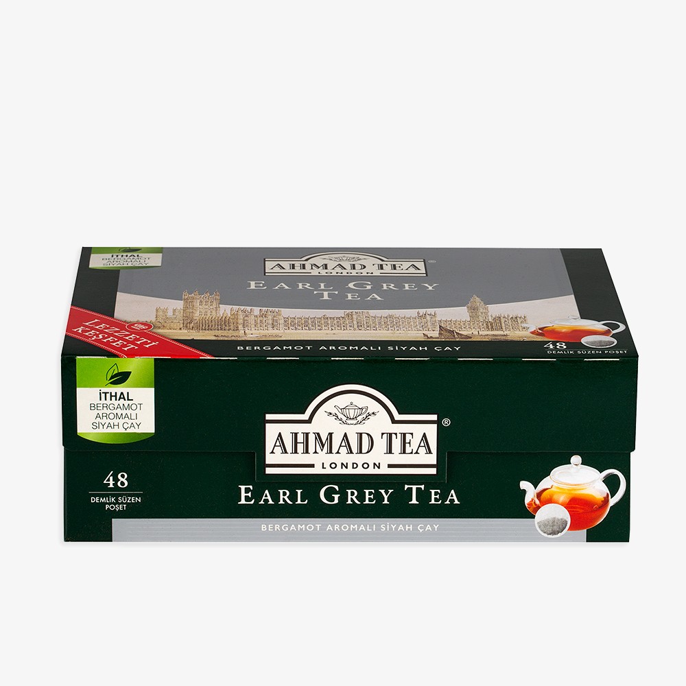 AHMAD TEA EARL GREY DEMLİK POŞET ÇAY 48' Lİ 153.6 GR