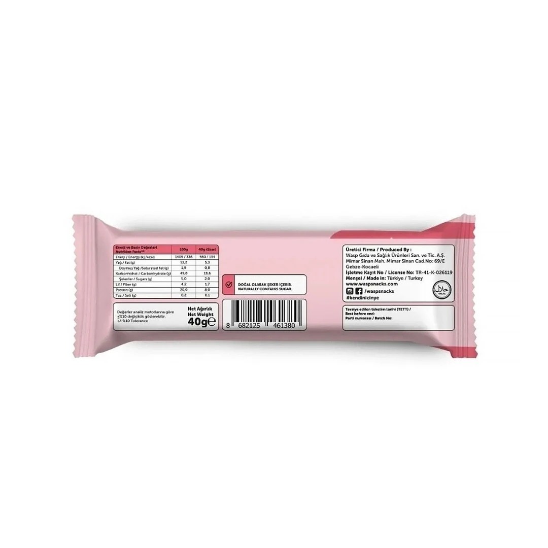 Waspco Çi̇lekli̇ Protei̇n Bar 40 Gr